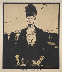 Tizenkét portré (második sorozat): H. M. Alexandra királynő alkotó: William Nicholson