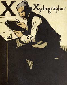 X for Xylographer, illusztráció az 