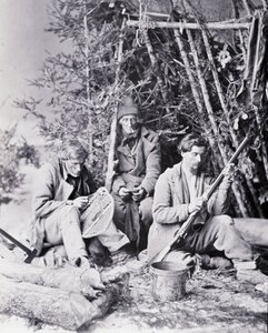 A Csapdázó élete Kanadában, fotó: Nottman, 1890 körül. alkotó: William Notman