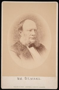Carl Wilhelm Siemens portréja 1823-1883, 1876 előtt.