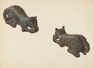 Cat and Ball Érmebank, c. 1939. alkotó: William O. Fletcher