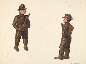 Katona a khaki érmebankban, c. 1938. alkotó: William O. Fletcher
