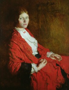 A vörös sál (olaj, vászon) alkotó: William Orpen
