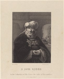 Zsidó rabbi alkotó: William P. Sherlock after Rembrandt van Rijn