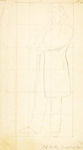 Álló ember, gesztikulálás alkotó: William Page