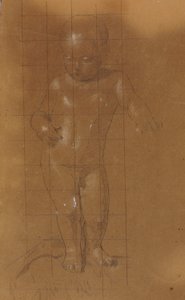 Álló meztelen gyermek alkotó: William Page