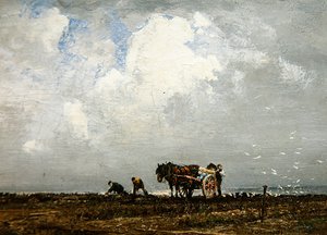 Gathering Wrack, XX. század (olaj, vászon)