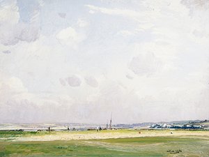 Westward Ho – A tizenkettedik zöld, XX. század (olaj, panel)