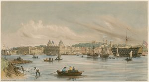 Greenwich és a Dreadnaught, 1840 körül alkotó: William Parrott