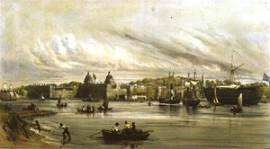 Greenwich és a Dreadnought (litho) alkotó: William Parrott