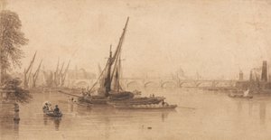 Waterloo híd M. A. Taylor kertjéből, Esq. alkotó: William Parrott