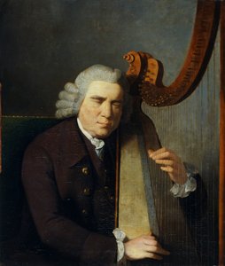 "The Blind Harpist, John Parry", 1710-1782, 1775-91