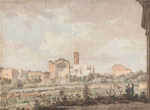 Vénusz temploma és Róma a Colosseumból alkotó: William Pars