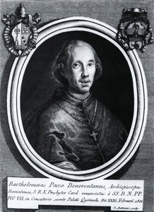 Bartolomeo Pacca (1756-1844) olasz bíboros portréja, metszet alkotó: Nicolas Toussaint Charlet