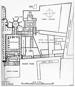 A westminsteri bencés apátság terve, 1897