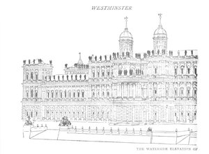 Inigo Jones javasolt palota vízparti magassága, 1897