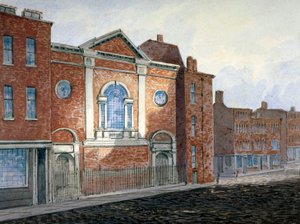 Szent Alfege templom, London Wall, London, 1814