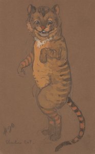 Cheshire Cat jelmeztervezés Alice-in-Wonderland számára, 1915.