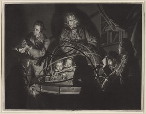 Egy filozófus előadást tart az Orreryben, Joseph Wright Derby után (1734-97)