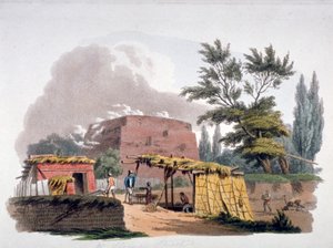 Téglakemence a Sloane Street közelében, Chelsea, London, 1812