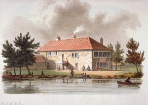 A Mitre Tavern a Paddington-csatornán, London, 1810.