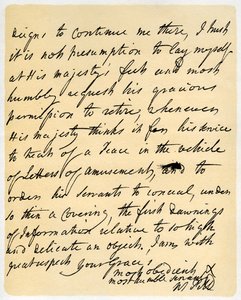 William Pitt levele Newcastle hercegéhez, Hayeshez, 1759. október 23-án.