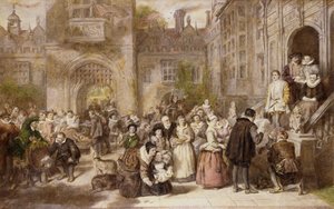 Nagykorúság a régi időkben, 1907 alkotó: William Powell Frith