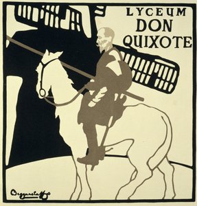 A „Don Quijote”-t hirdető plakát reprodukciója, Lyceum Theater