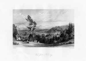 Kilátás a Surrey állambeli Norburyből, 19. század. alkotó: William Radclyffe