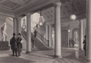 Az Athenaeum Club terme, Westminster, London (metszet) alkotó: William Radclyffe