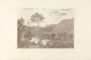 Hornby kastély a Tatham templomból alkotó: William Radclyffe