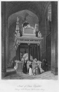 Erzsébet királynő sírja: VII. Henrik kápolna, Westminster Abbey, 1841