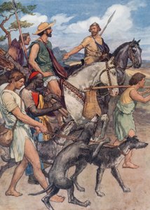 Pelopidász Thébába indul (színes litó) alkotó: William Rainey