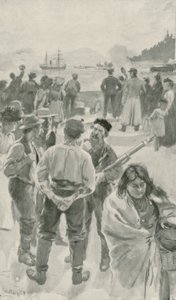 Az éves hajó érkezése Fort Yorkba, a Hudson-öbölbe alkotó: William Rainey