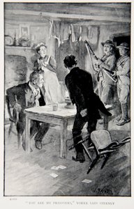 Ti vagytok az én foglyaim - mondta Yorke szigorúan, egy illusztráció a Robertsszel Pretoriába című könyvből: A Tale of the South African War