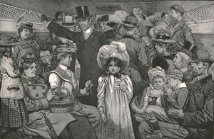 A koronázási körmenetet megnézni, 1902. alkotó: William Ralston