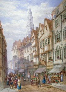 Régi házak a Wych Street-en, Westminster, London, 1873