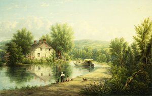 A Rondout-csatornán, Rosendale, 1886-87