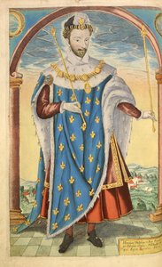 III. Henrik francia, az nHonor Military és Civill, William Segar, pub. Robert Barker, London, 1602 (kézzel színezett metszet)