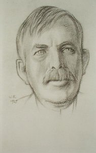 Sir Ernest Rutherford (1871-1937) portréja alkotó: William Rothenstein