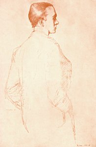 Sir Henry Maximilian Beerbohm, angol parodista és karikaturista, 1911.