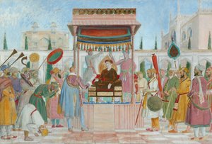 Sir Thomas Roe nagykövetsége a Jahangir udvarban (olaj és ceruza, vászon)