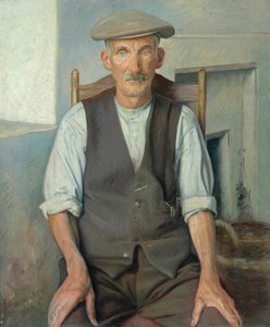 Az öreg kertész (olaj, vászon) alkotó: William Rothenstein