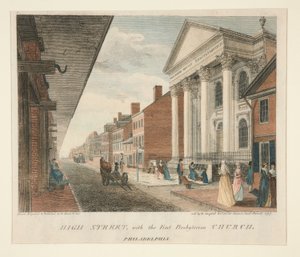 High Street, a philadelphiai First Presbyterian Church-tel