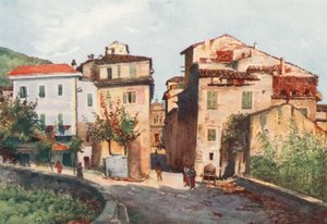 Camporosso bejárata, nyugat (színes litográfia) alkotó: William Scott