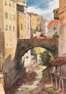 San Remo, ókori és modern (színes litográfia)