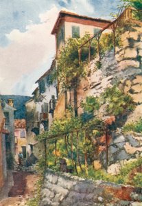 Utca Falicon (színes litográfia) alkotó: William Scott