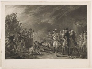 A Sortie, amelyet a gibraltári helyőrség készített 1781. november 27-én reggel. alkotó: William Sharp
