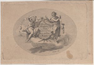 Kereskedelmi kártya William Sharp számára, gravírozó, 19. század. alkotó: William Sharp