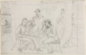 Egy dallam elkapása, valószínűleg 1867. alkotó: William Sidney Mount